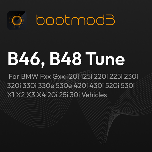 BOOTMOD3 B48 B46 TUNE - FOR BMW FXX GXX 120I 125I 220I 225I 230I 320I 330I 330E 530E 420I 430I 520I 530I X1 X2 X3 X4 20I 25I 30I VEHICLES